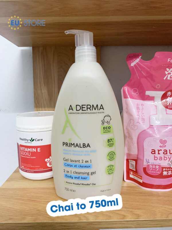 Sữa tắm cho bé sơ sinh Aderma Primalba - Dưỡng ẩm, dịu nhẹ | eustore.com.vn
