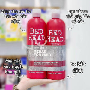 Công dụng của Cặp dầu gội xả Tigi đỏ Bed Head 750ml chính hãng