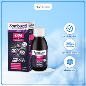 Siro Tăng đề kháng Sambucol For Kid Black Elderberry Liquid Số 1 tại Anh | eustore.com.vn