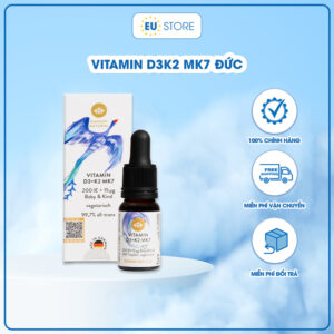 [Mẫu Mới] Vitamin D3K2 MK7 Sunday Natural 20ml nhập khẩu chuẩn Đức