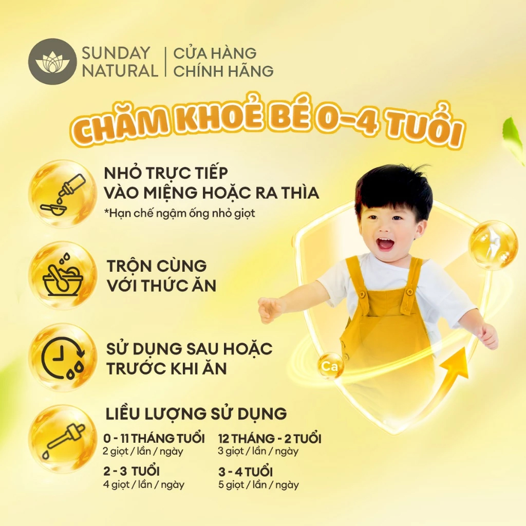 [Mẫu Mới] Vitamin D3K2 MK7 Sunday Natural 20ml nhập khẩu chuẩn Đức