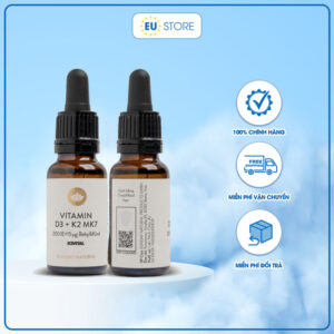 [Mẫu Mới] Vitamin D3K2 MK7 Sunday Natural Của Đức 20ml hàng nhập khẩu | EU Store