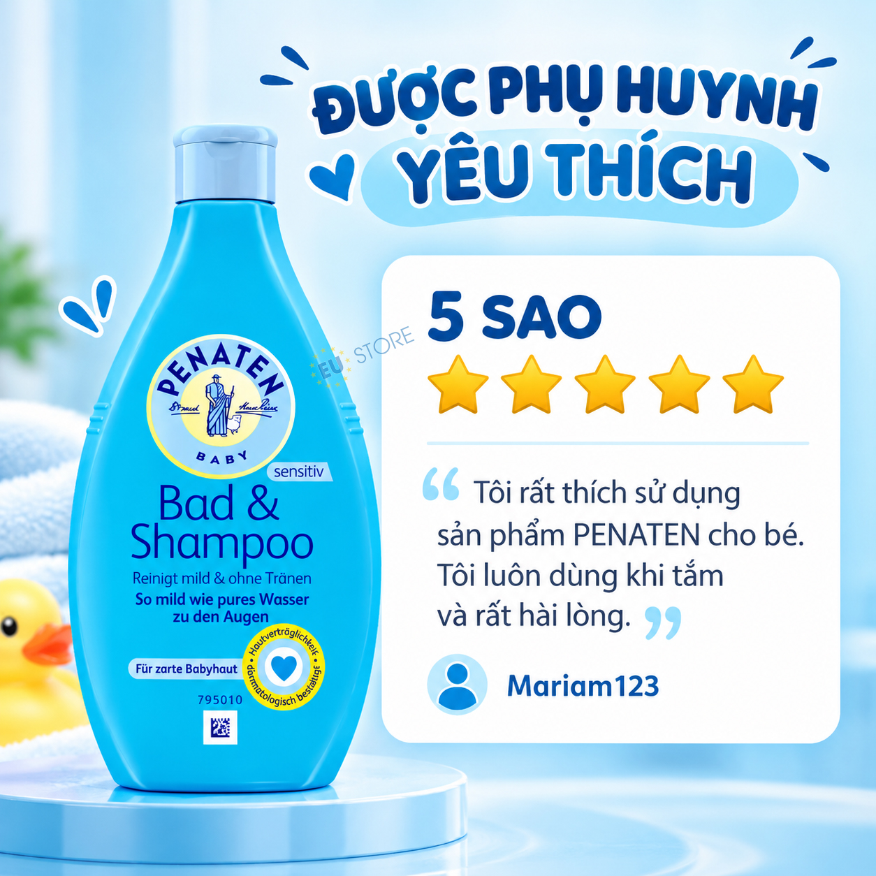 Sữa tắm gội dịu nhẹ cho bé PENATEN Baby Bad & Shampoo 400ml Sữa tắm gội dịu nhẹ cho bé PENATEN Baby Bad & Shampoo 400ml
