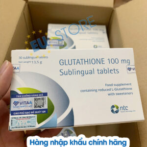 Viên Ngậm Trắng Da Glutathione 100mg Nhập Khẩu Từ Italy | eustore.com.vn