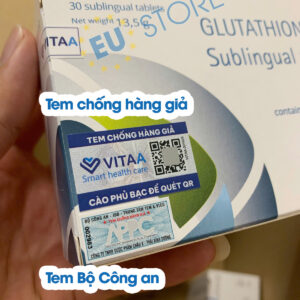 Viên Ngậm Trắng Da Glutathione 100mg Nhập Khẩu Từ Italy | eustore.com.vn