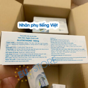 Viên Ngậm Trắng Da Glutathione 100mg Nhập Khẩu Từ Italy | eustore.com.vn