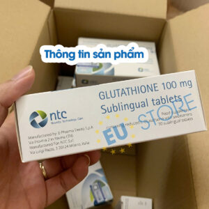 Viên Ngậm Trắng Da Glutathione 100mg Nhập Khẩu Từ Italy | eustore.com.vn