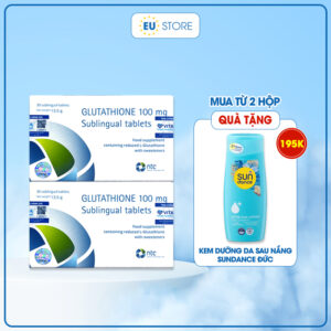 Viên Ngậm Trắng Da Glutathione 100mg Nhập Khẩu Từ Italy | eustore.com.vn