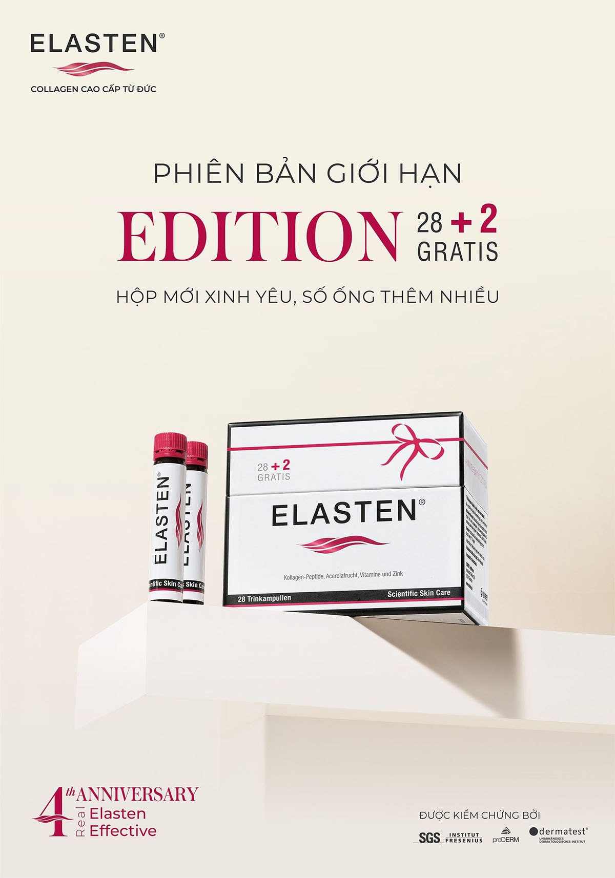 [Tặng 2 ống] Collagen Elasten Đức chính hãng, có tem phụ, an toàn cho mẹ bầu và sau sinh | eustore.com.vn