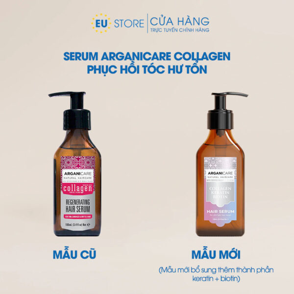 Serum dưỡng tóc Arganicare Collagen Argan Oil Hair Serum 100ml mẫu mới | eustore.com.vn