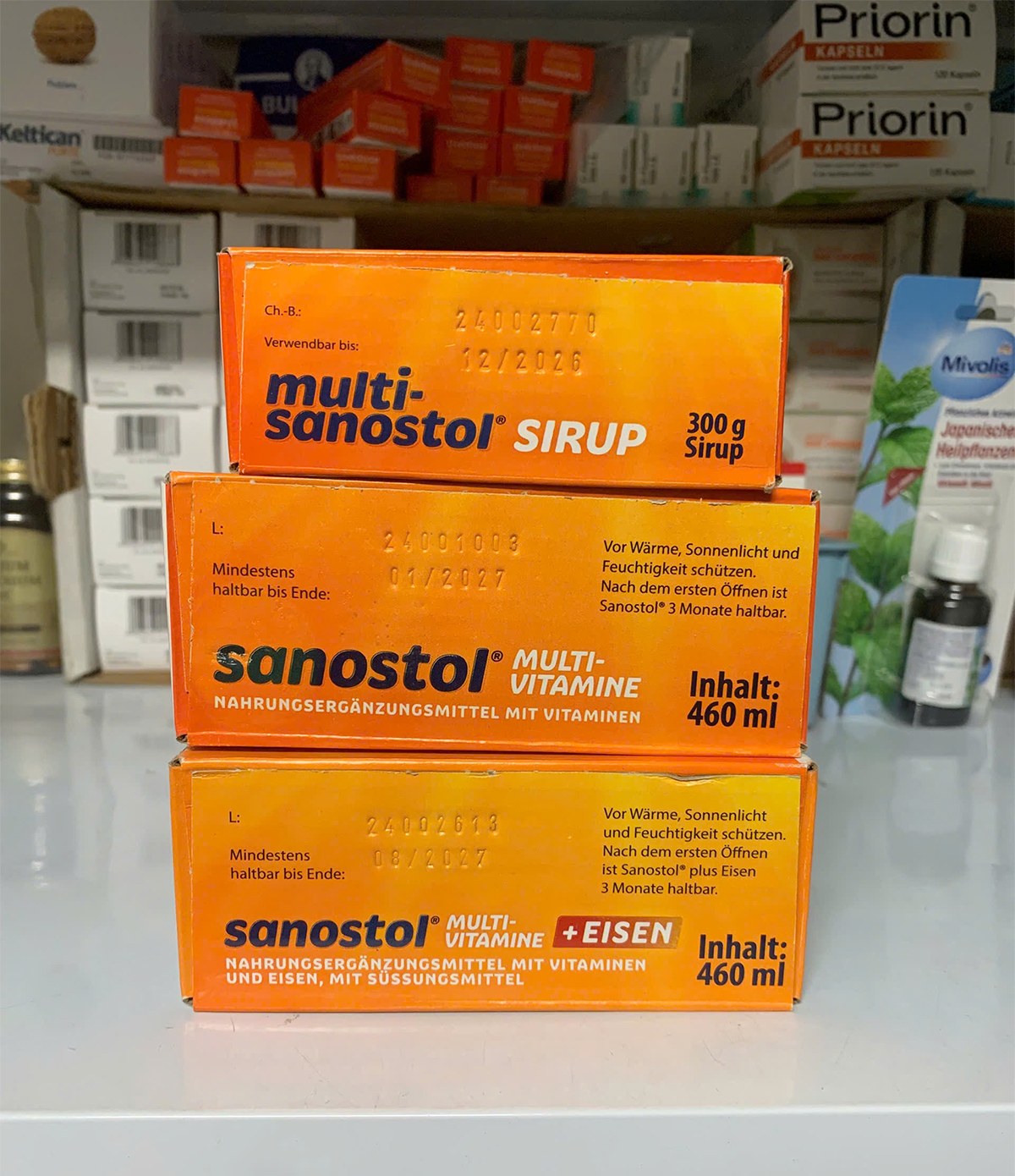 Siro tăng đề kháng cho bé từ 1 tuổi Sanostol Đức số 1, số 3, số 6 | eustore.com.vn