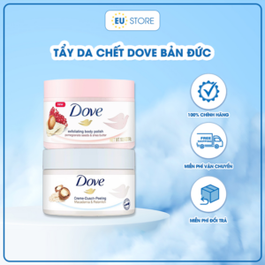 Tẩy da chết body DOVE Lựu và Maca 225ml bản Đức | eustore.com.vn