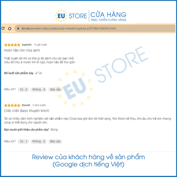 Tinh dầu tắm chống cảm Penaten Đức 125ml review