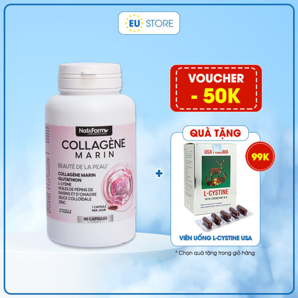 Collagen Glutathione Marin Nat Form Pháp làm trắng da, chống lão hóa | eustore.com.vn