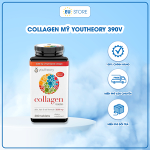 Viên uống Collagen Mỹ Youtheory & Biotin hộp 390 viên