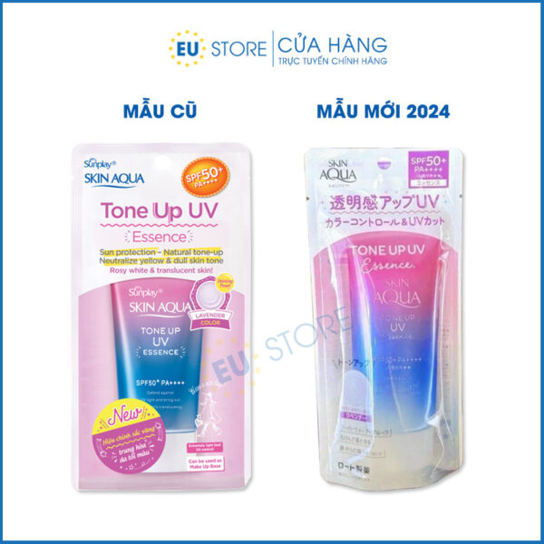 Kem và xịt chống nắng Skin Aqua Tone Up nâng tông, dưỡng sáng da mẫu mới