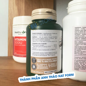 Thành phần trong 3 viên uống hoa anh thảo Nat Form | EU Store