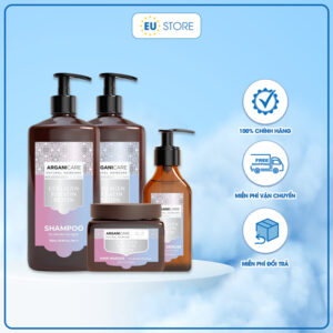 Full Bộ dưỡng tóc Arganicare Collagen Keratin Biotin tái tạo và phục hồi tóc hư tổn