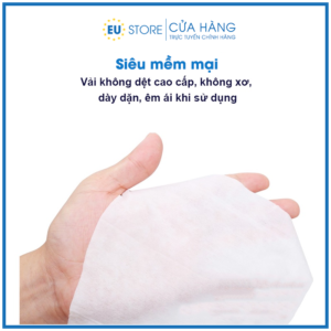 Khăn ướt AGI 100 tờ không mùi, siêu mềm mịn, an toàn cho bé | EU Store