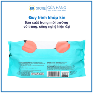 Khăn ướt AGI 100 tờ không mùi, siêu mềm mịn, an toàn cho bé | EU Store