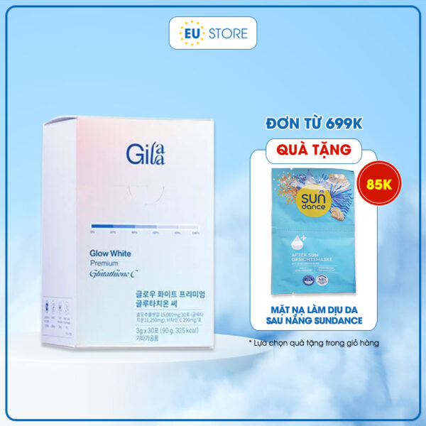 Bột Ngậm Trắng Da Glutathione C Gilaa Glow White - Giao nhanh Hà Nội 4h | EU Store