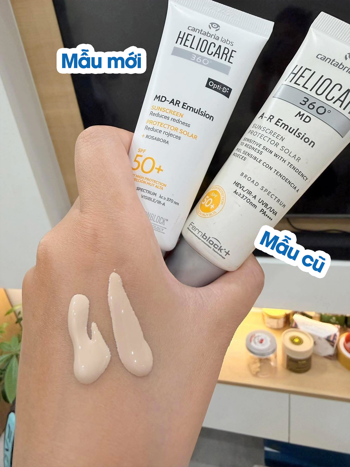 Kem chống nắng Heliocare 360 MD A-R Emulsion SPF50+ cho da nhạy cảm mẫu mới nhất Kem chống nắng Heliocare 360 MD A-R Emulsion SPF50+ cho da nhạy cảm mẫu mới nhất