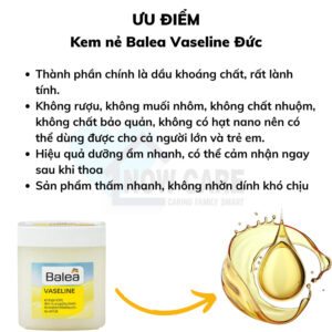 Kem nẻ Vaseline Balea Đức 125ml | Eustore.com.vn