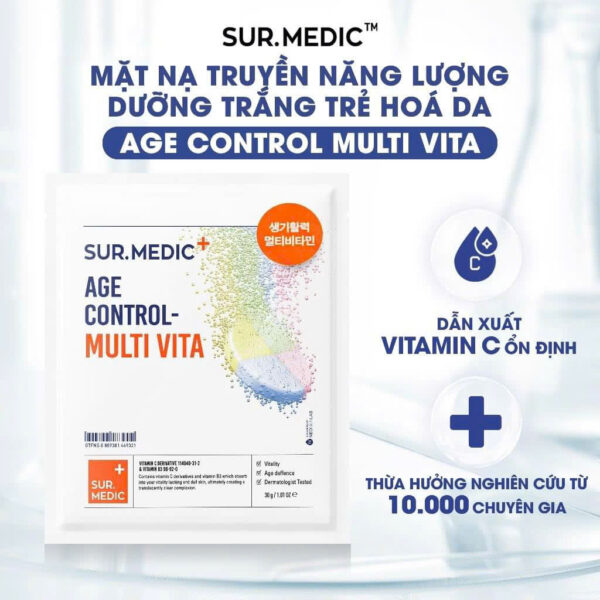 Mặt Nạ Bổ Sung Multi Vitamin Sur.Medic+ Age Control Multi Vita Mask