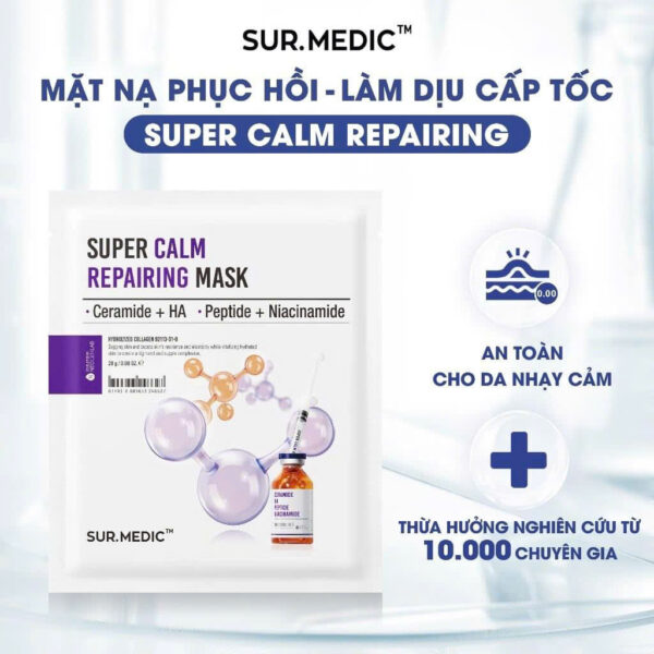 Mặt Nạ Sur.Medic+ Super Calm Repairing Mask Phục Hồi & Làm Dịu Da Cấp Tốc