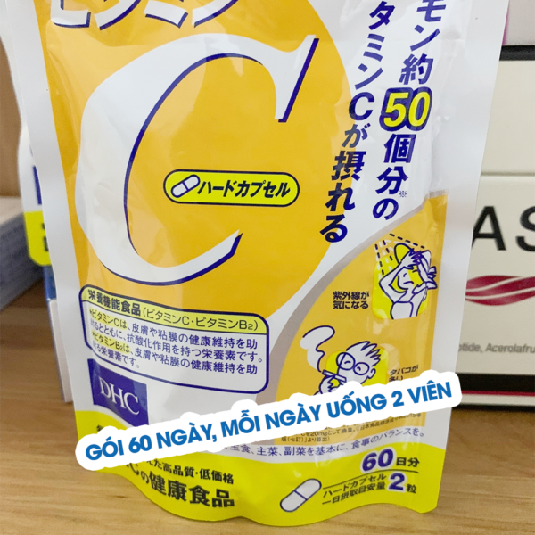 Viên uống Vitamin C DHC 60 ngày 120 viên sáng da, giảm thâm nám | eustore.com.vn