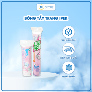 Bông tẩy trang Ipek 150 miếng Cotton Pads siêu mềm mịn | EU Store