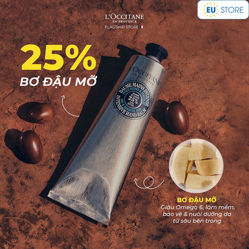 Thành phần có trong kem dưỡng da tay bơ đậu mỡ L'Occitane