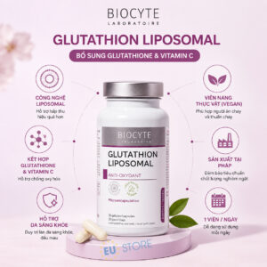 Viên Uống Biocyte Glutathion Liposomal 30 Viên Từ Pháp