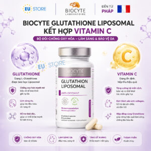 Viên Uống Biocyte Glutathion Liposomal 30 Viên Từ Pháp