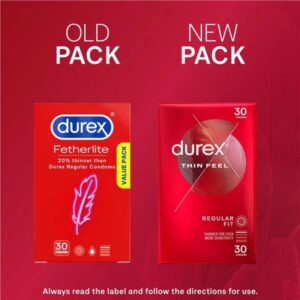 [Mẫu mới] Bao cao su Durex Thin Feel Úc siêu mỏng hộp 30 chiếc | eustore.com.vn