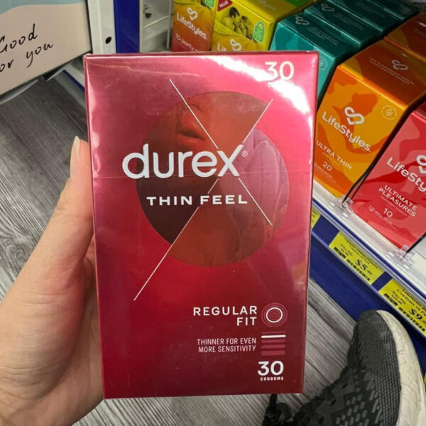 [Mẫu mới] Bao cao su Durex Thin Feel Úc siêu mỏng hộp 30 chiếc | eustore.com.vn