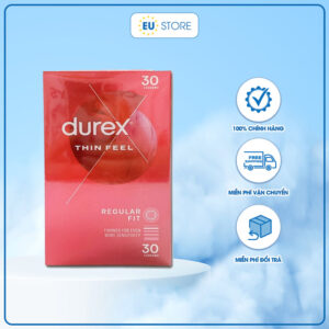 [Mẫu mới] Bao cao su Durex Thin Feel Úc siêu mỏng hộp 30 chiếc | eustore.com.vn