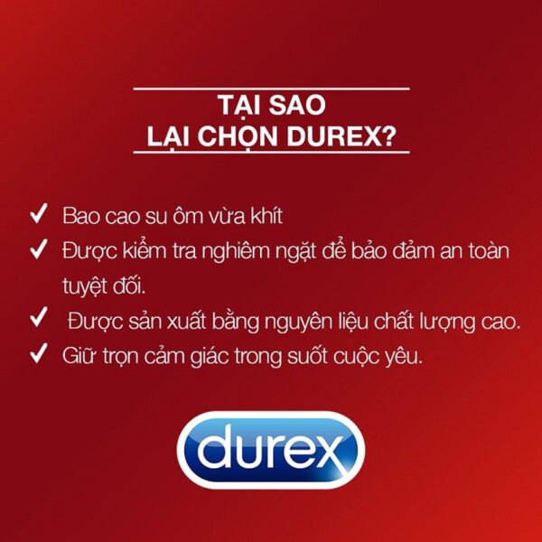 [Mẫu mới] Bao cao su Durex Thin Feel Úc siêu mỏng hộp 30 chiếc | eustore.com.vn