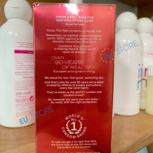 [Mẫu mới] Bao cao su Durex Thin Feel Úc siêu mỏng hộp 30 chiếc | eustore.com.vn