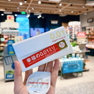 Bao cao su siêu mỏng Sagami Original 0.01 - Mỏng nhất thế giới | eustore.com.vn