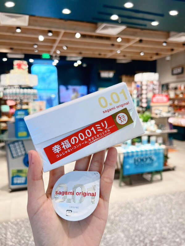 Bao cao su siêu mỏng Sagami Original 0.01 - Mỏng nhất thế giới | eustore.com.vn