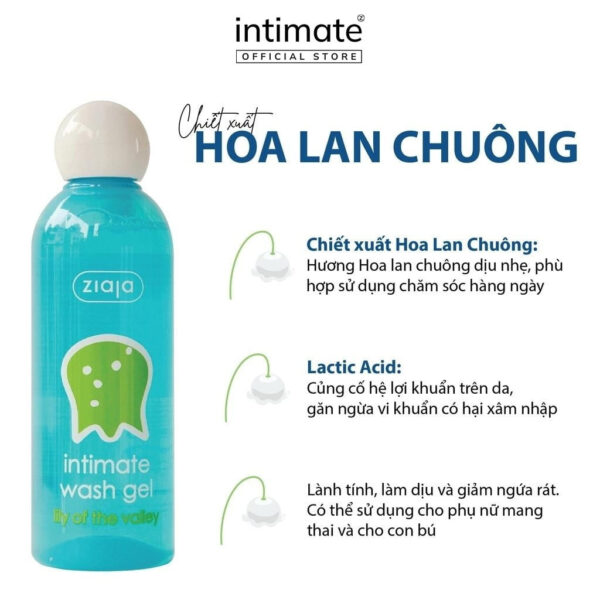 Dung dịch vệ sinh Ziaja Intimate Wash Gel hoa lan chuông | eustore.com.vn