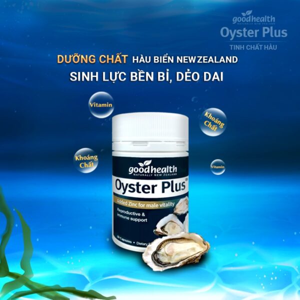 Viên uống tinh chất hàu Oyster Plus Goodhealth tăng cường sinh lý nam | eustore.com.vn