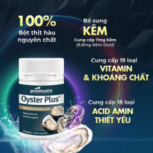 Viên uống tinh chất hàu Oyster Plus Goodhealth tăng cường sinh lý nam | eustore.com.vn