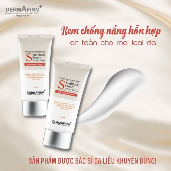 Kem chống nắng Dermafirm Sun Block Cream SPF 50+ PA+++ | eustore.com.vn