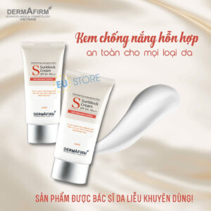 Kem chống nắng Dermafirm Sun Block SPF 50+ cho da nhạy cảm, da mụn
