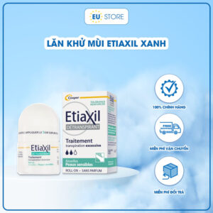 Lăn nách Etiaxil xanh 15ml khử mùi cơ thể lên tới 72h cho da nhạy cảm | eustore.com.vn