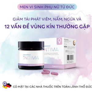 Men vi sinh Lactobact Intima cân bằng hệ vi sinh vùng kín, ngăn ngừa bệnh phụ khoa | eustore.com.vn