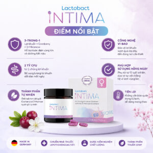 Lactobact Intima Đức - Men vi sinh vùng kín 3 trong 1