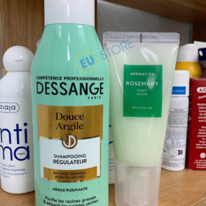 Combo Dầu gội Dessange xanh + Tẩy da chết da đầu Aromatica Rosemary sạch sâu, kiểm soát dầu